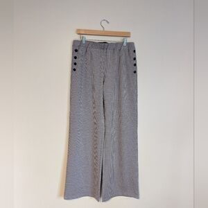 Versona Checked Trousers with Buttons